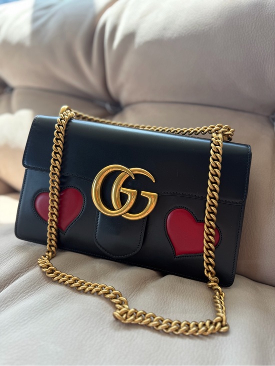 Gucci Handbags - Gucci GG Marmont Heart Shoulder Bag